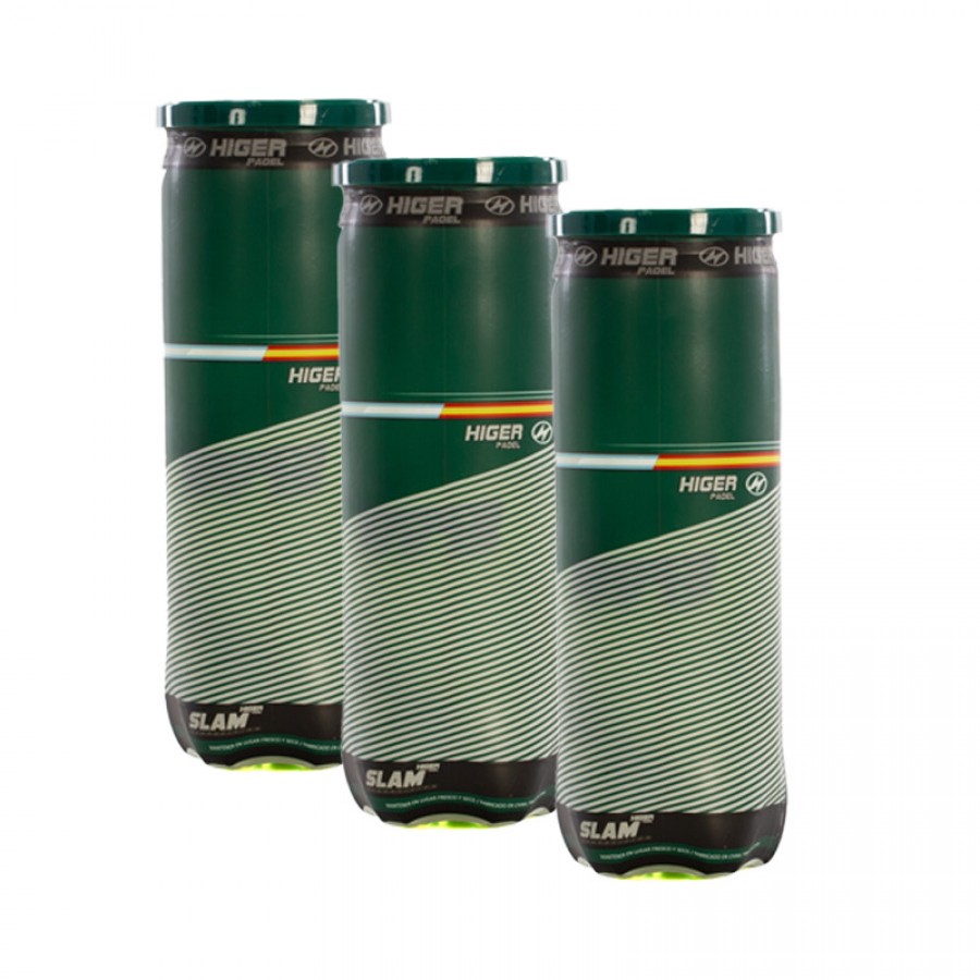 Pack de 3 Botes de Pelotas Higer Padel PADELPOINT Pack de 3 Botes de Pelotas Higer Padel