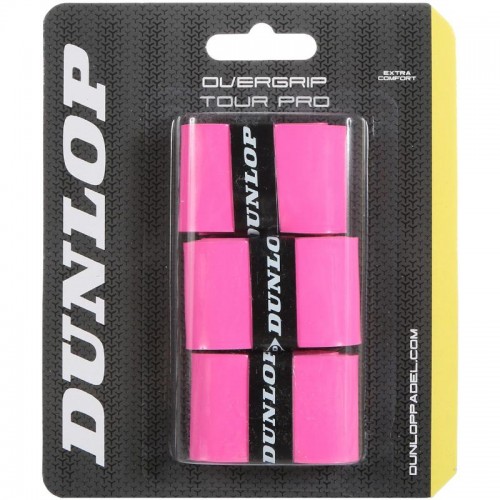 Blister Dunlop 3 Overgrips Tour Pro Rosa Fluor