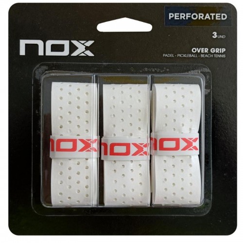 Blister Nox Pro Perforado Blanco 3 Overgrips