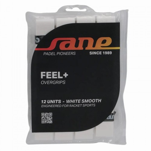 Blister Overgrips Sane Smooth White 12 unidades