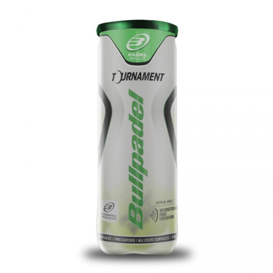 Bote de 3 Pelotas Bullpadel Tournament Pro PADELPOINT Bote de 3 Pelotas Bullpadel Tournament Pro