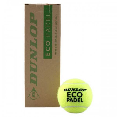 Bocal de 3 balles de padel Dunlop Eco