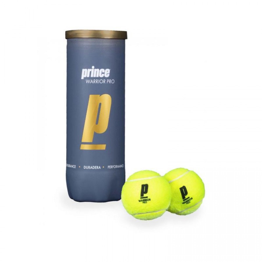Bouteille de 3 ballons Prince Warrior Pro PADELPOINT Bouteille de 3 ballons Prince Warrior Pro