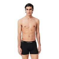 Boxers Lacoste Pique Negro 3 Unidades