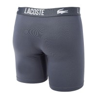 Boxers Lacoste Poliamida Branco Cinza Preto 3 unidades
