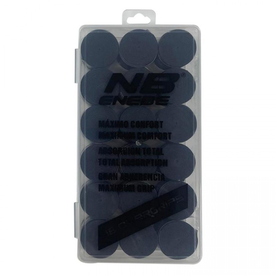 Caja Enebe Liso Negro 18 Overgrips