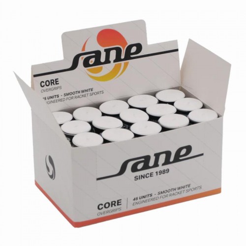 Sane Core Smooth White Overgrips Caixa 45 Unidades