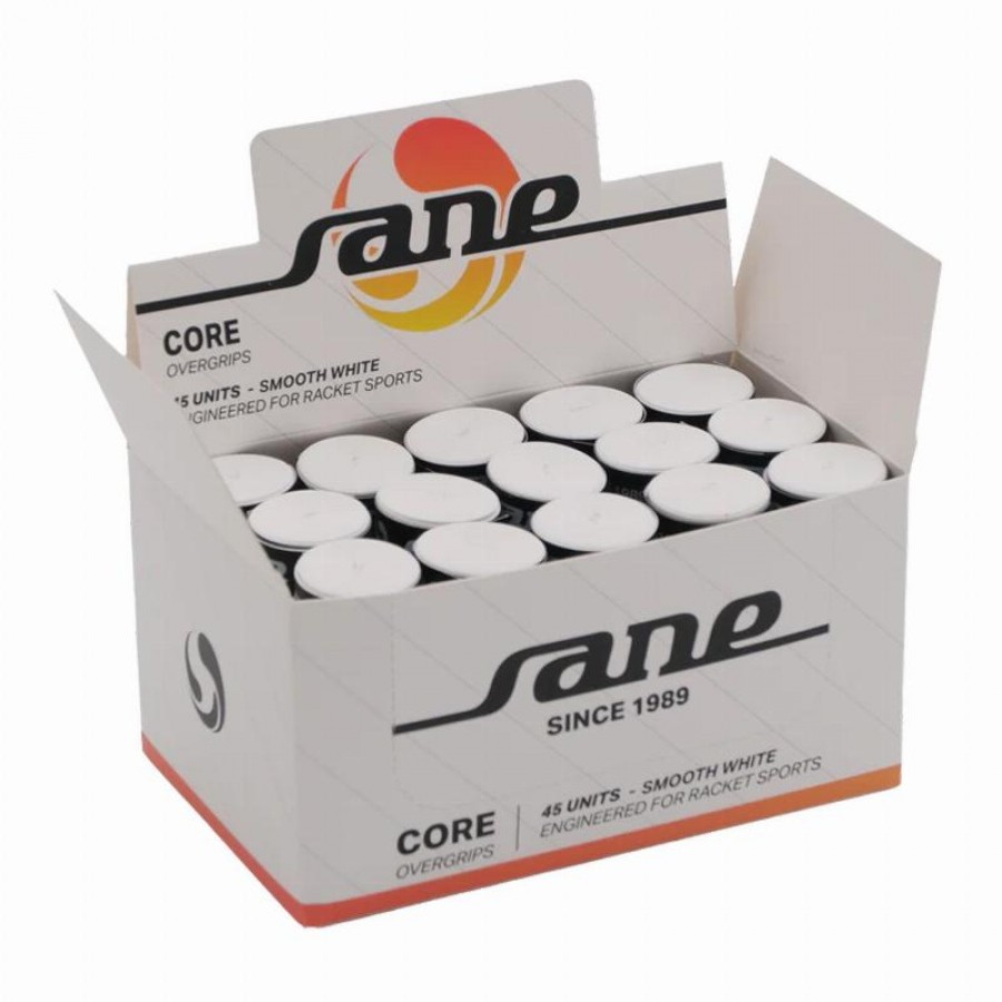 Sane Core Smooth White Overgrips Caixa 45 Unidades