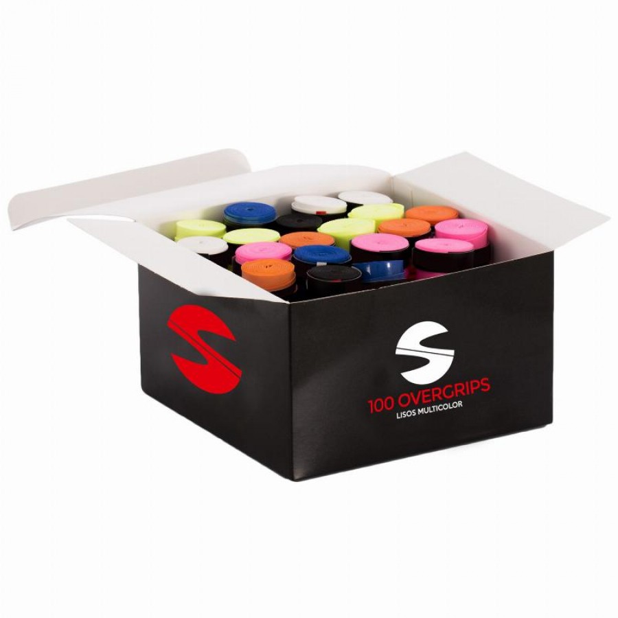 Multicolor Softee Overgrips Box 100 Unidades PADELPOINT Multicolor Softee Overgrips Box 100 Unidades