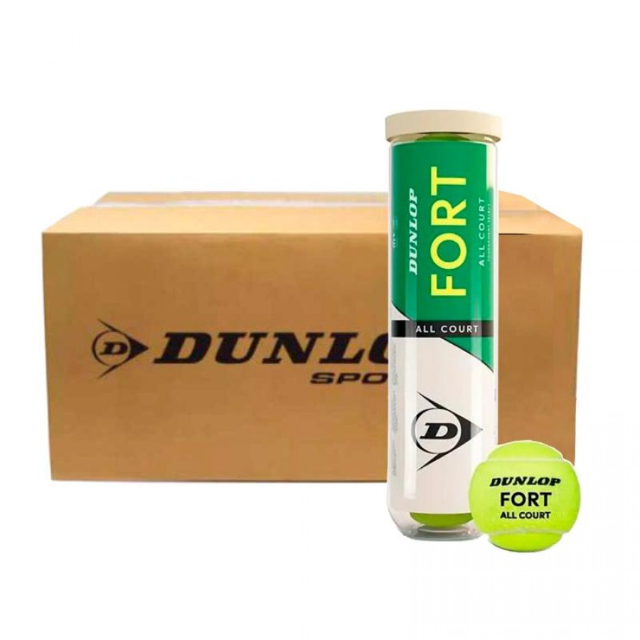 Cajon 72 Pelotas - 18 Botes de 4 Uds - Dunlop Fort All Court Tennis PADELPOINT Cajon 72 Pelotas - 18 Botes de 4 Uds - Dunlop Fort All Court Tennis