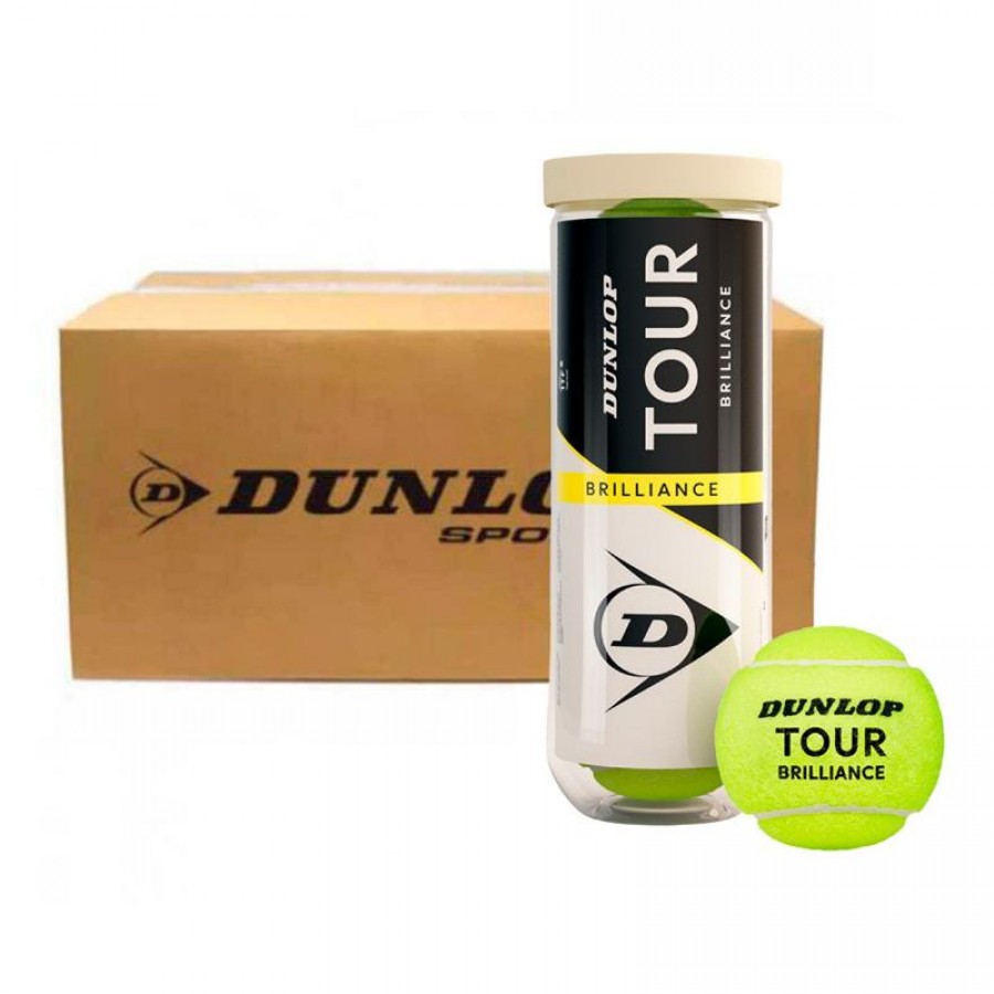 Cajon 72 Pelotas - 24 Botes de 3 uds - Dunlop Tour Brillance PADELPOINT Cajon 72 Pelotas - 24 Botes de 3 uds - Dunlop Tour Brillance