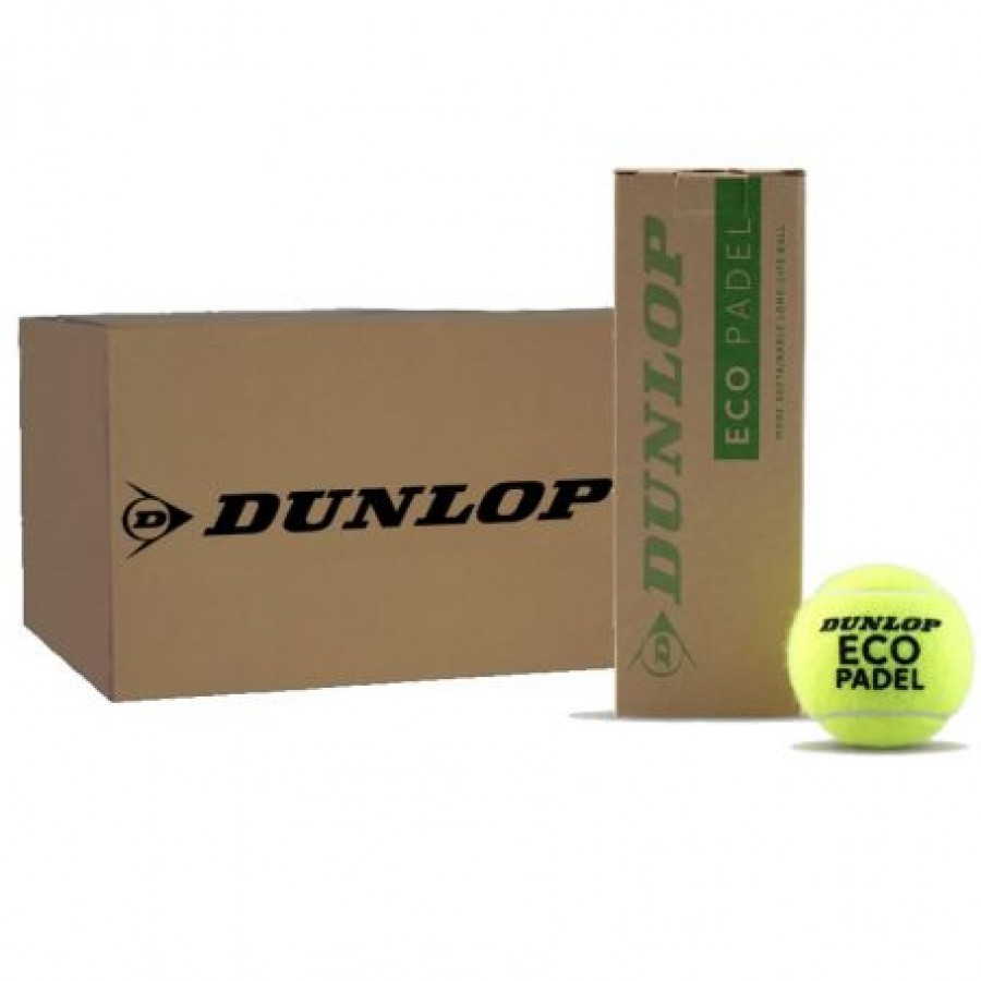 Cajon 72 Pelotas - 24 Botes de 3 uds - Dunlop Eco Padel PADELPOINT Cajon 72 Pelotas - 24 Botes de 3 uds - Dunlop Eco Padel