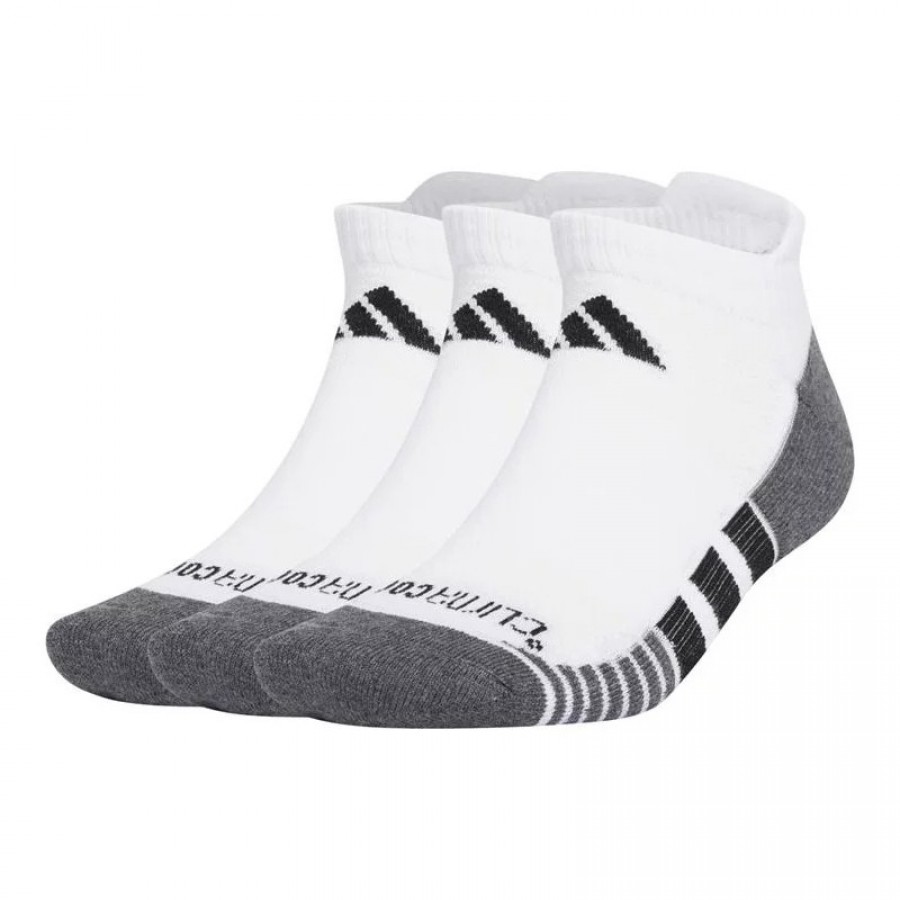 Calcetines Adidas Low Cut Blanco Negro 3 Pares