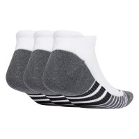 Calcetines Adidas Low Cut Blanco Negro 3 Pares