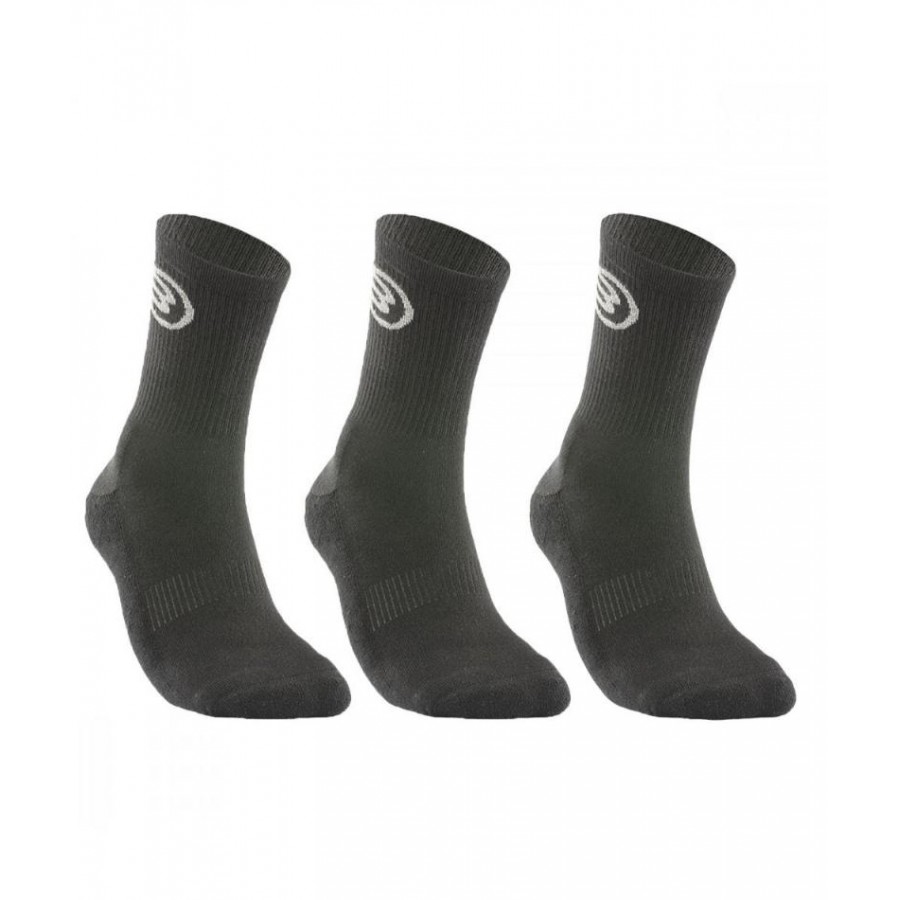 Calcetines Bullpadel BP252 3 Pares Negro