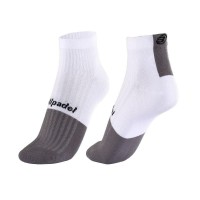 Bullpadel BP266 I Medium White Gray Vigore Black Socks 3 Pairs