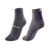 Bullpadel BP266 I Medium White Gray Vigore Black Socks 3 Pairs