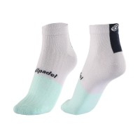Bullpadel BP266 I Medium White Gray Vigore Black Socks 3 Pairs