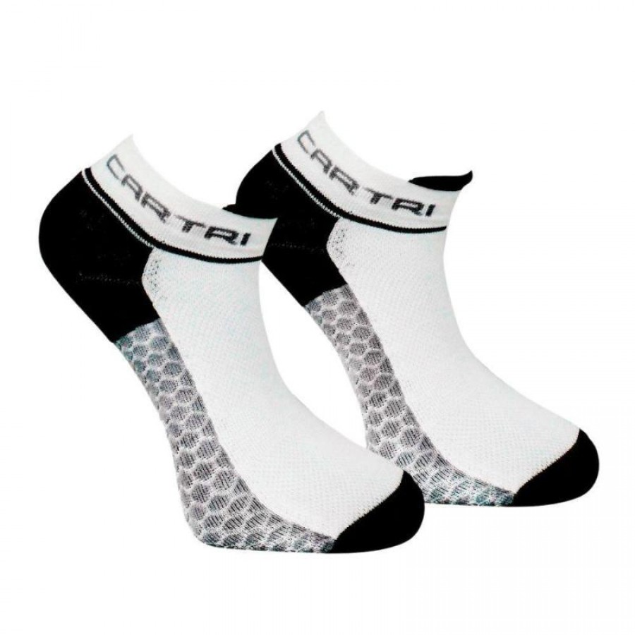 Calcetines Cartri Adler Crew Blanco Negro 1 Par