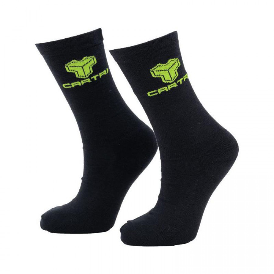 Cartri Ankara Single Green Black Socks 1 Pair PADELPOINT Cartri Ankara Single Green Black Socks 1 Pair
