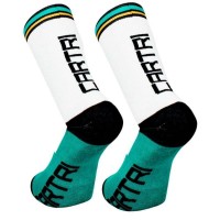 Cartri Titus High White Green Socks 1 Pair