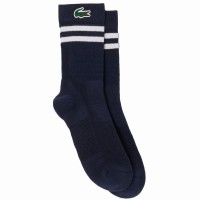 Lacoste Sport High Cut Socks Navy White 1 Pair