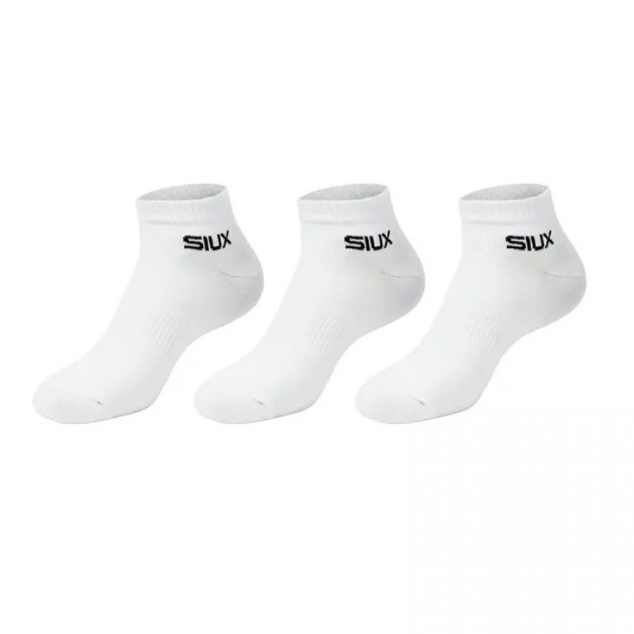 Siux Basic 26 Meias Curtas Brancas 3 pares