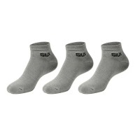 Siux Basic 26 Meias Curtas Cinza 3 Pares