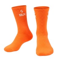 Chaussettes Siux Groove à tige haute Orange Blanc 2 paires