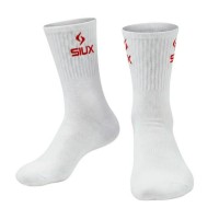 Chaussettes Siux Groove à tige haute Orange Blanc 2 paires
