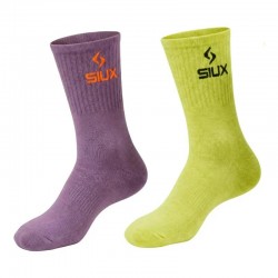 Chaussettes Siux Groove High Shaft Green Purple 2 paires