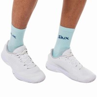 Siux Reveal Mid-Calf Socks White Turquoise 2 Pairs