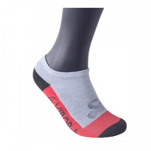 Vibora Invisible Socks Multicolor Gray Red Black 1 Pair