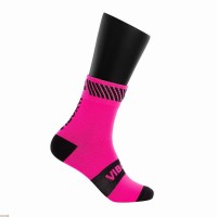 Vibora Kait Mid-Calf Socks Pink Black 1 Pair