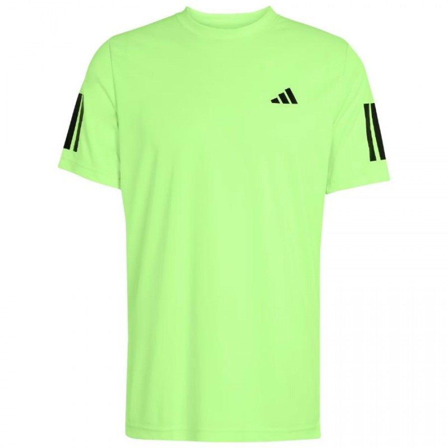 Camiseta Adidas Club 3 Stripes Lucid Limon