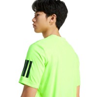 Camiseta Adidas Club 3 Stripes Lucid Limon