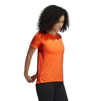 Camiseta Adidas Necessi Naranja Fluor Mujer
