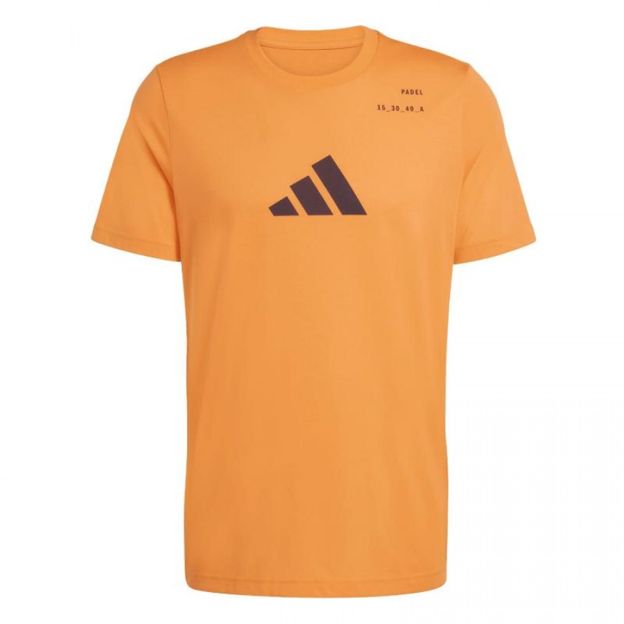 Camiseta Adidas Padel Graphic Naranja
