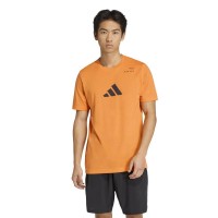 Camiseta Adidas Padel Graphic Naranja