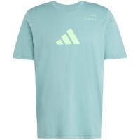 Camiseta Adidas Padel Graphic Verde Azulado