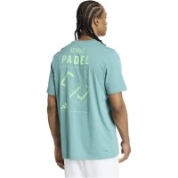 Camiseta Adidas Padel Graphic Verde Azulado