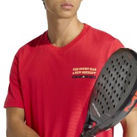 Camiseta Adidas Wanted Graphic Rojo