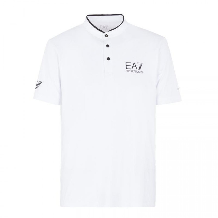 Armani EA7 Ventus 7 Slim Fit Camiseta Armani Branca Azul