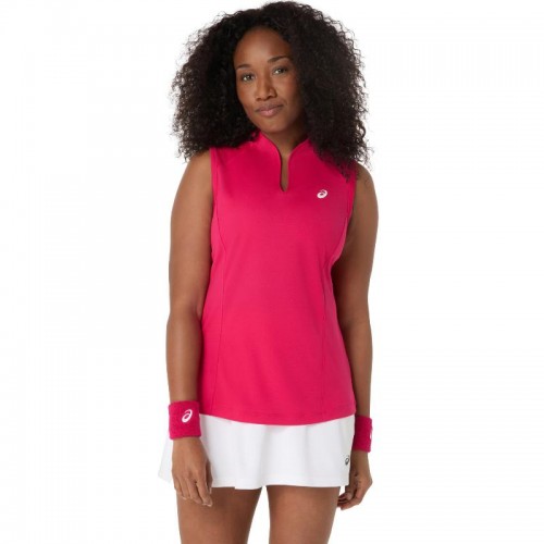 Camiseta Asics Court Rosa Brillante Mujer