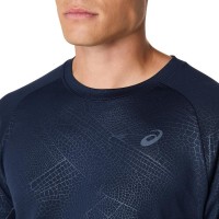 Camiseta Asics Game All Over Print SS Top Azul Medianoche
