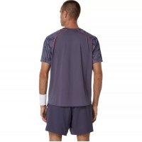 Camiseta Asics Game SS Top Gris Purpura
