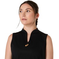 Camiseta Asics Padel Court Negro Mujer