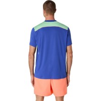 Camiseta Asics Padel Court SS Top Azul Cobalto Menta