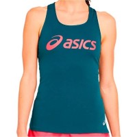 Camiseta Asics Silver Tank Verde Mujer