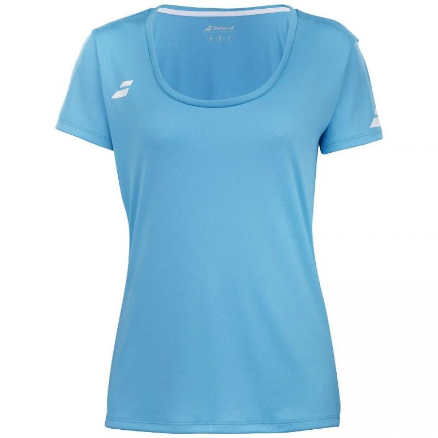 Camiseta Babolat Play Capsleeve Azul Cian Junior